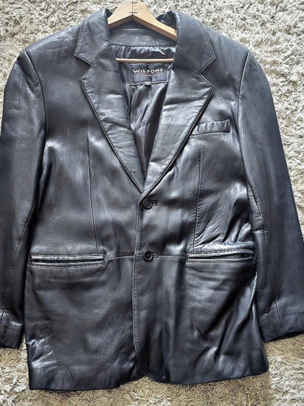 Wilsons Leather Genuine Leather Blazer – Black – Near New